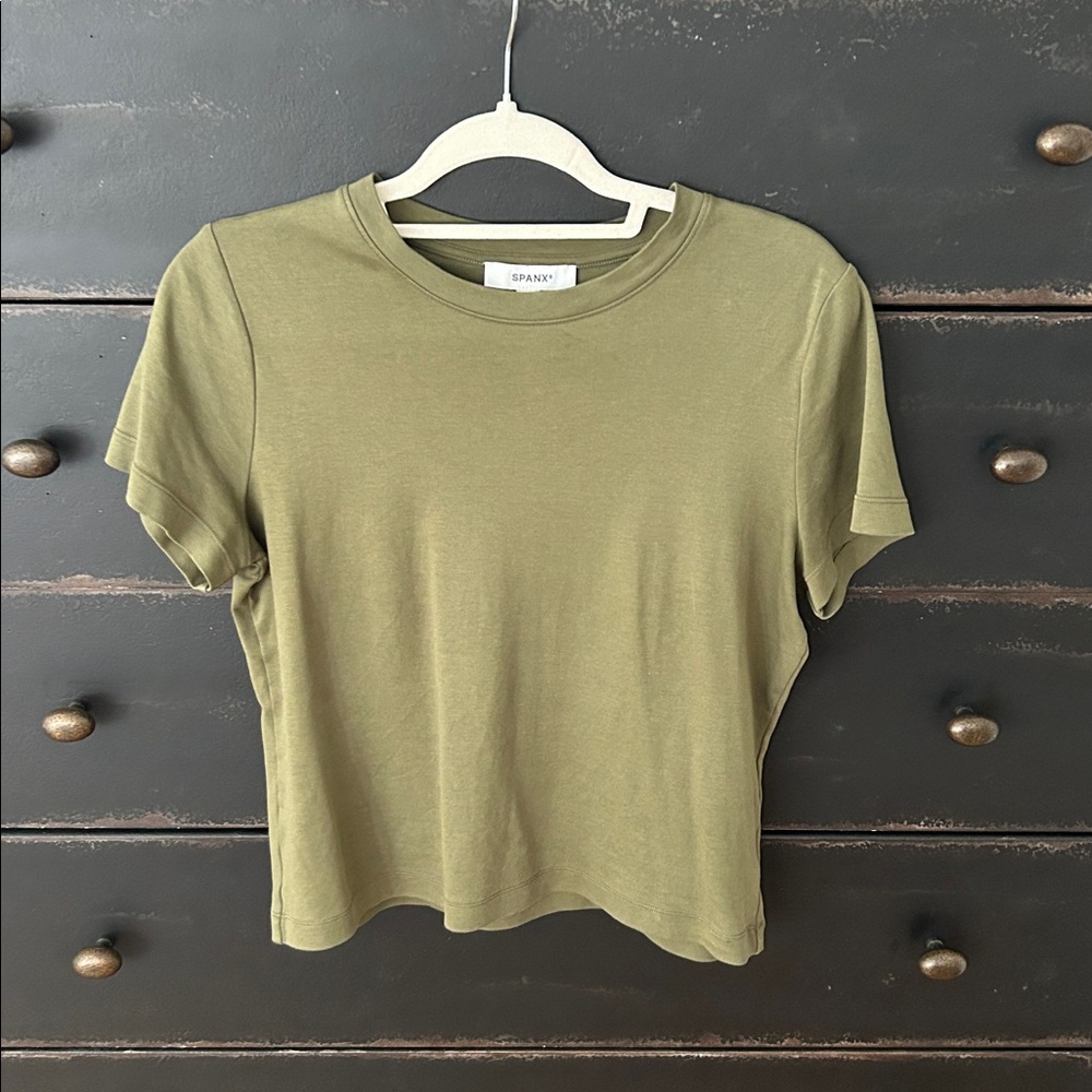 Spanx muted Green Tee